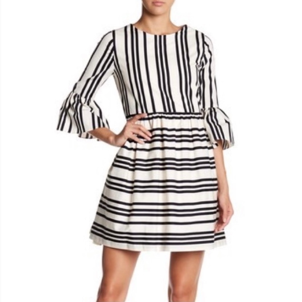 Alice & Olivia Augusta Ruffled Sleeve Dress, 6